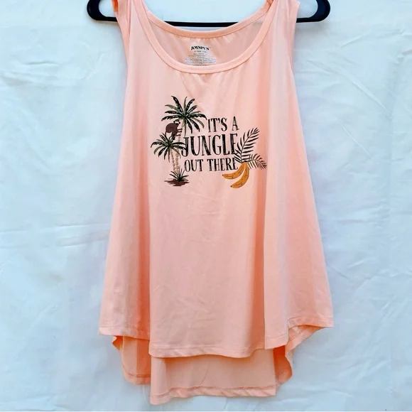 NEW Joyspun 2 Piece Tank & Shorts PJ set “Peach Bud” Women’s Sz. 2X - Picture 2 of 9